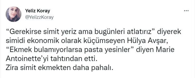 Hülya Avşar'ın 'Gerekirse simit yenecek' açıklamasına tepki yağdı - Resim : 8