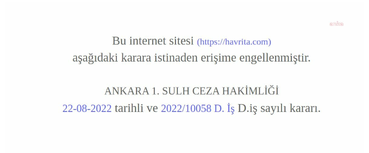 Havrita uygulamasının sitesine erişim engeli getirildi - Resim : 1