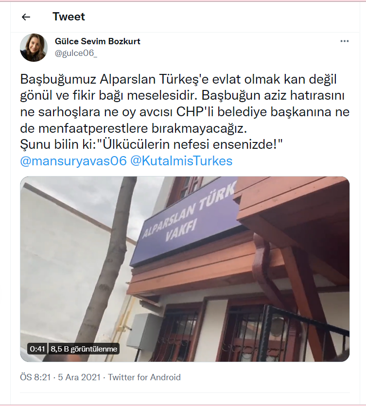 MHP Ankara İl Başkanı, Alparslan Türkeş Vakfı'nı basarak tehdit savurdu - Resim : 1