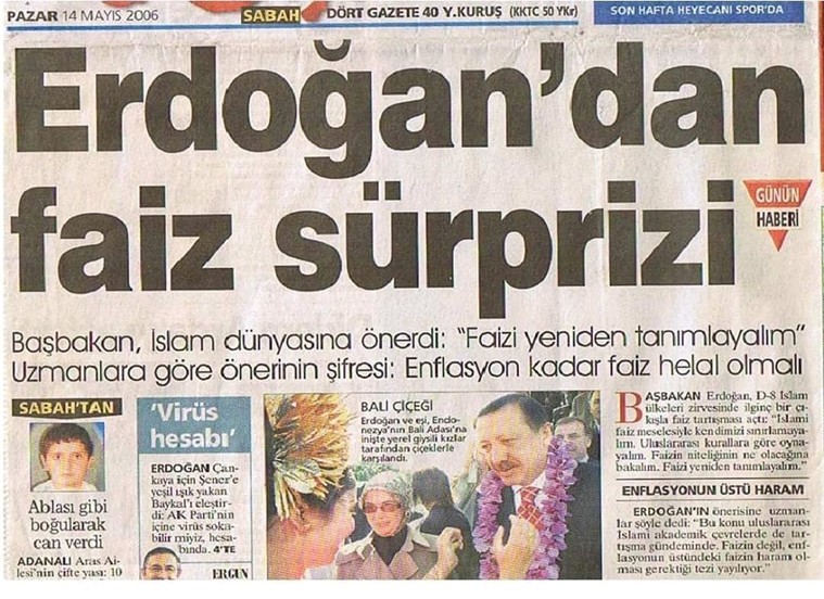 Bir zamanlar Erdoğan ve faiz: Erdoğan'ın farklı tarihlerde, faizle ilgili farklı demeçleri - Resim : 4