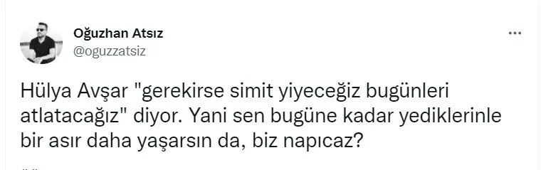 Hülya Avşar'ın 'Gerekirse simit yenecek' açıklamasına tepki yağdı - Resim : 11