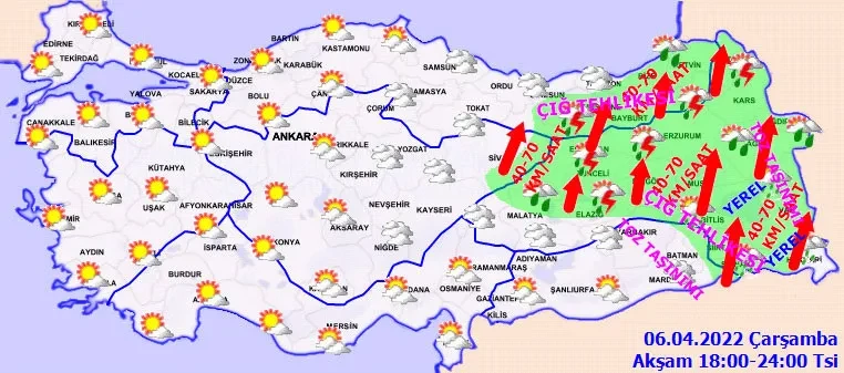 Meteorolojiden sarı ve turuncu kodlu alarm: 11 ilde çamur yağacak - Resim : 2