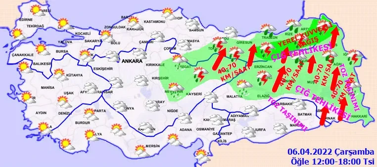 Meteorolojiden sarı ve turuncu kodlu alarm: 11 ilde çamur yağacak - Resim : 1