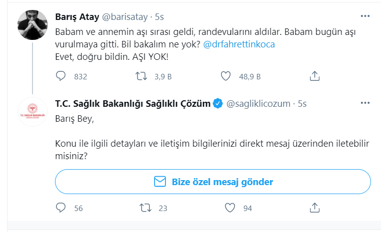 Barış Atay'dan, Fahrettin Koca'ya: Bil bakalım ne yok? - Resim : 1