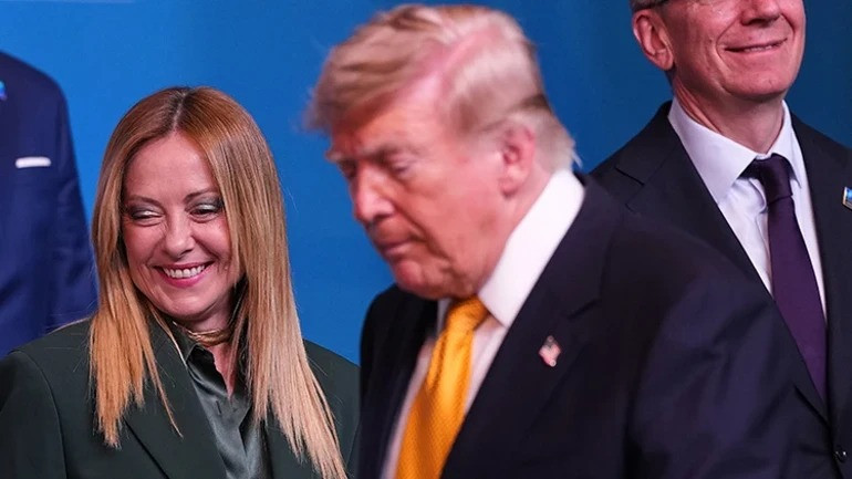 Meloni ile Trump göz göze gelmedi - Resim : 2