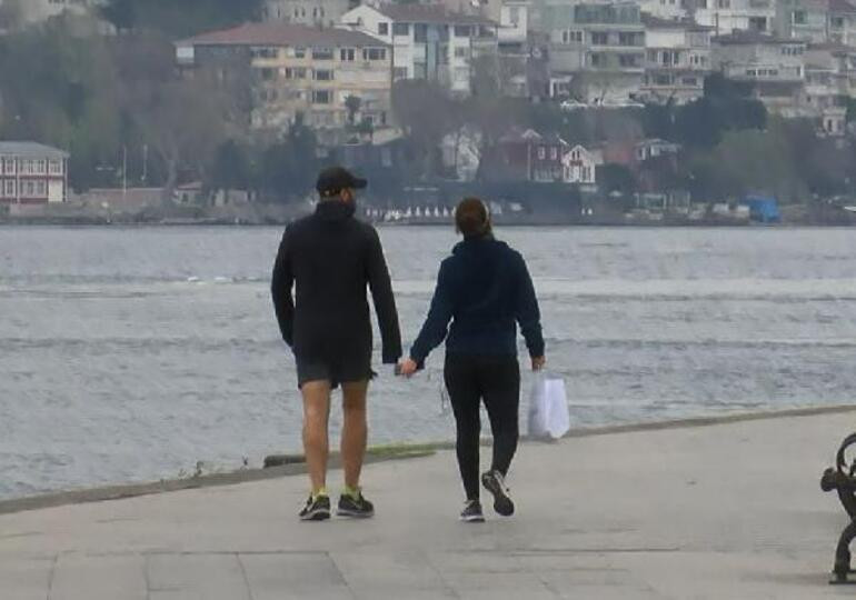 Uyarıları dinlemediler, Bebek Sahili'nde spor yaptılar - Resim : 1