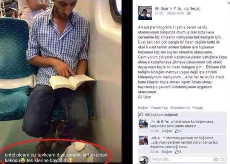 Toplu taşımada kitap okuduğu için dalga geçilmeye çalışılan genç kitap yazdı - Resim : 1