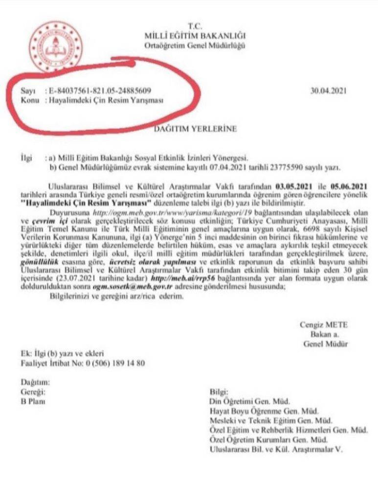MEB'den 'Hayalimdeki Çin' yarışması - Resim : 1