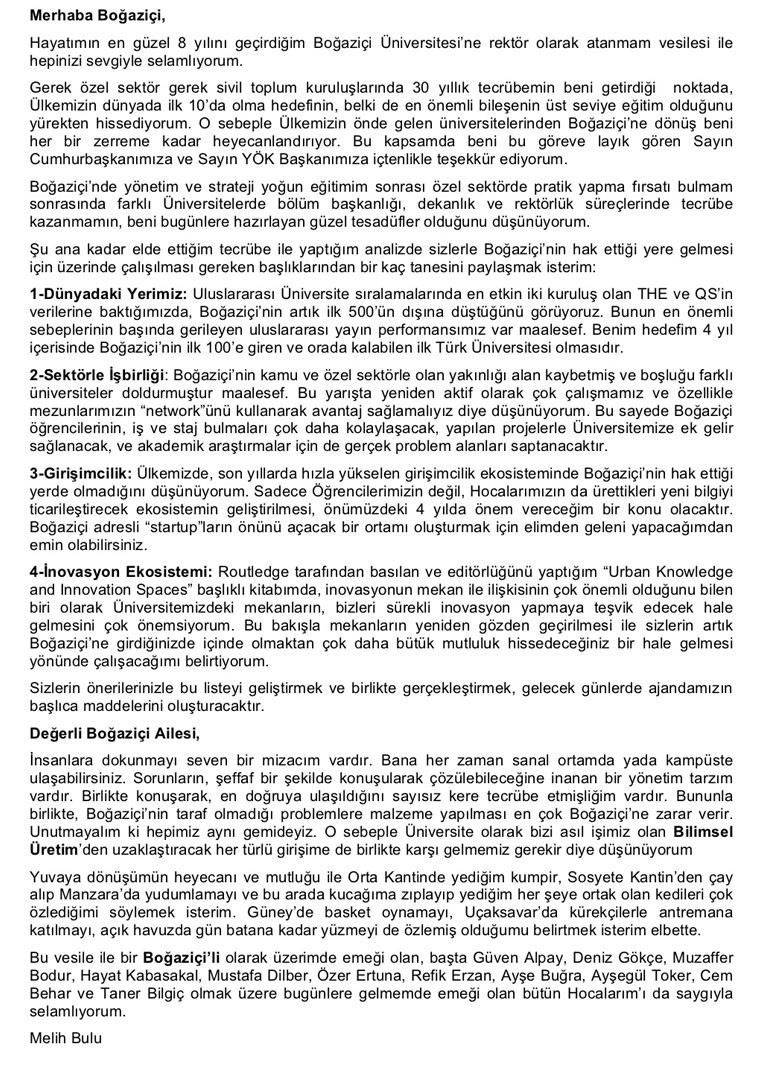 AKP'li rektör Melih Bulu'dan ilk açıklama geldi - Resim : 1