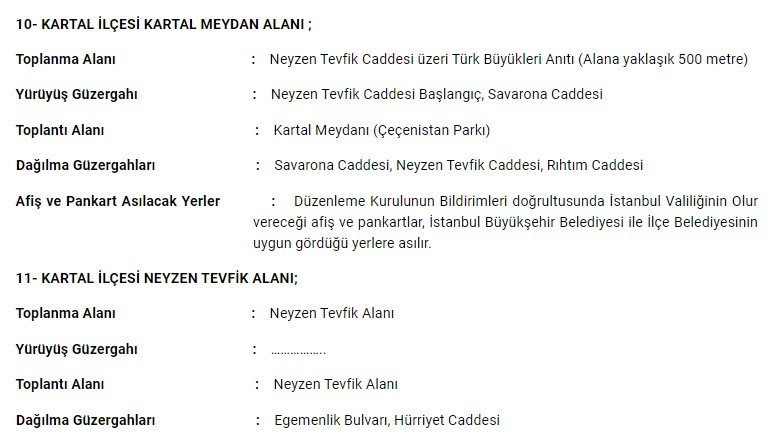 Kadıköy'de gözaltına alınanların sevk edildiği Kartal'da 7 günlük gösteri yasağı - Resim : 1