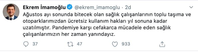 Sağlık çalışanlarının ücretsiz kullanım hakları uzatıldı - Resim : 1