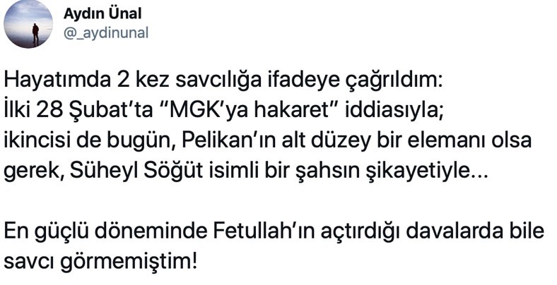 Erdoğan'ın eski metin yazarı, Hilal Kaplan'ın eşinin şikâyetiyle ifadeye çağırıldı - Resim : 1