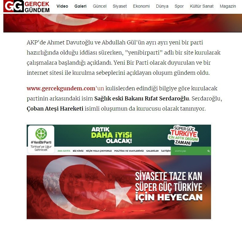 'Yeni Parti' iddiası: Sitesi kuruldu - Resim : 3