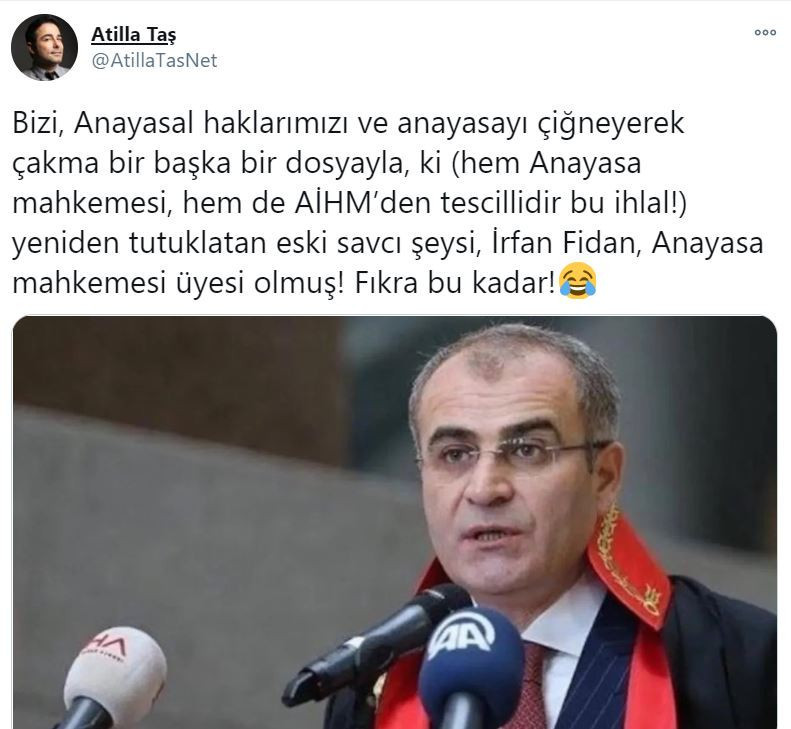 Atilla Taş'tan İrfan Fidan atamasına tepki: Fıkra bu kadar - Resim : 1