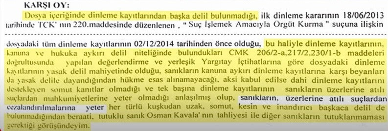 Gezi Davası'nda cezaya karşı oy kullanan hakim: İnandırıcı ve hukuki delil yok, beraat etmeliler - Resim : 1