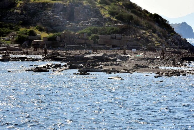Bodrum'da deniz çekildi, tarihi Kral Yolu ortaya çıktı - Resim: 3