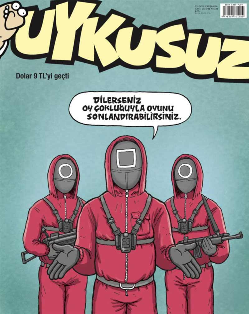 Uykusuz'dan göndermeli Squid Game kapağı: Oy çokluğuyla oyunu sonlandırabilirsiniz - Resim : 1