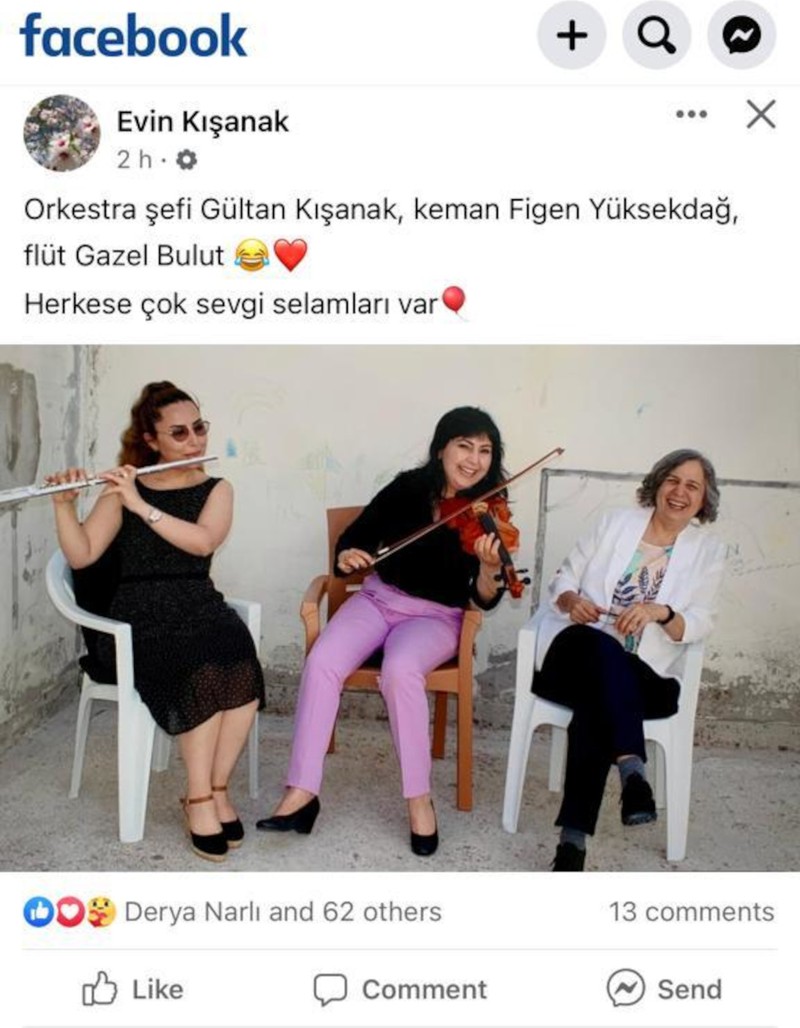 Gültan Kışanak, Figen Yüksekdağ ve Gazel Bulut'tan 'cezaevi orkestrası' - Resim : 1