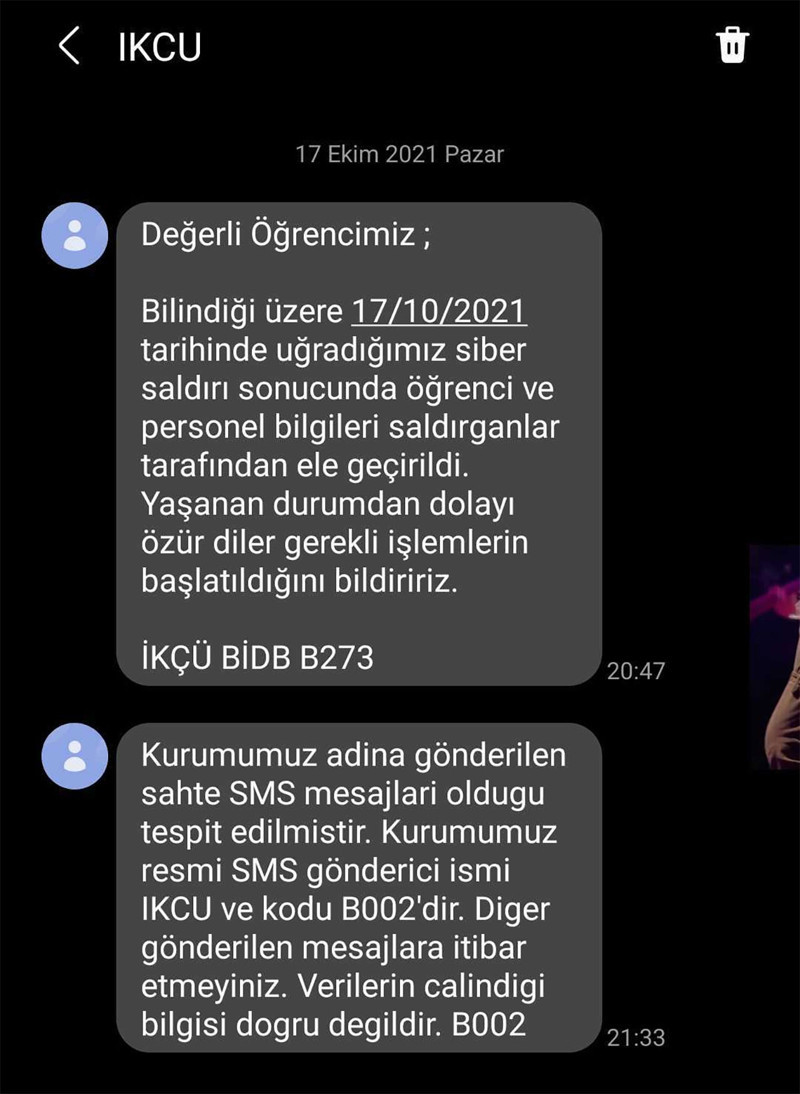 Türkiye'de üç üniversiteye siber saldırı: Öğrenci ve personel bilgileri satışa çıktı - Resim : 2