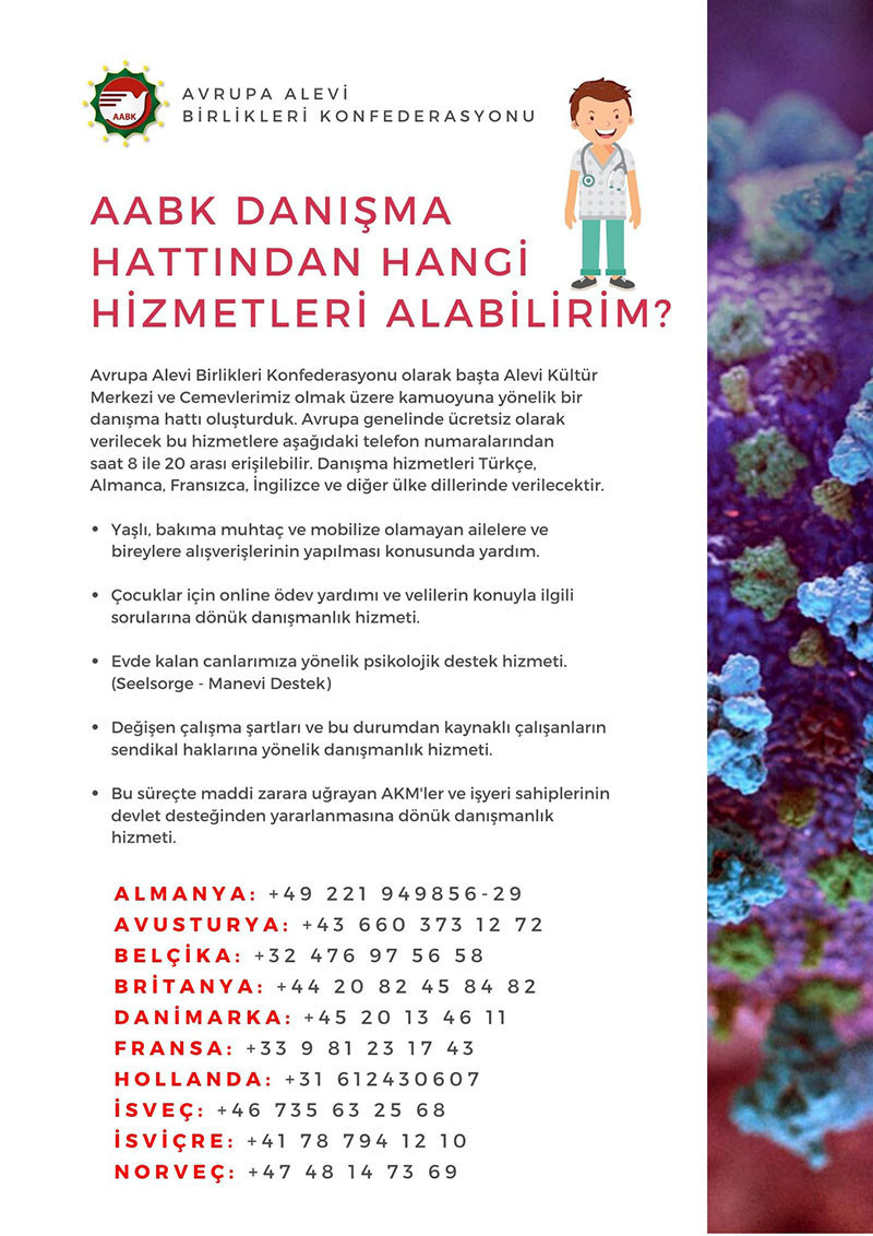 Avrupa Alevi Birlikleri Konfederasyonu: Koronavirüsü dayanışarak yeneceğiz - Resim : 4
