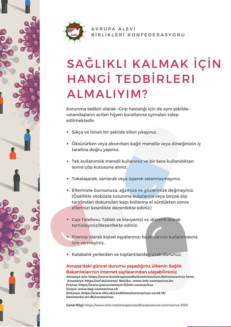 Avrupa Alevi Birlikleri Konfederasyonu: Koronavirüsü dayanışarak yeneceğiz - Resim : 3