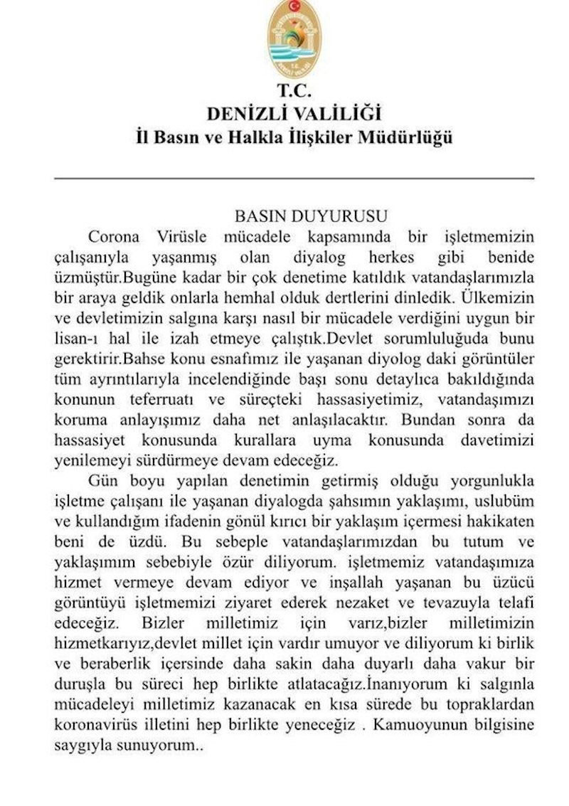 Valinin özrü gündem oldu: İmla hataları nedeniyle üç kez yinelendi - Resim : 1