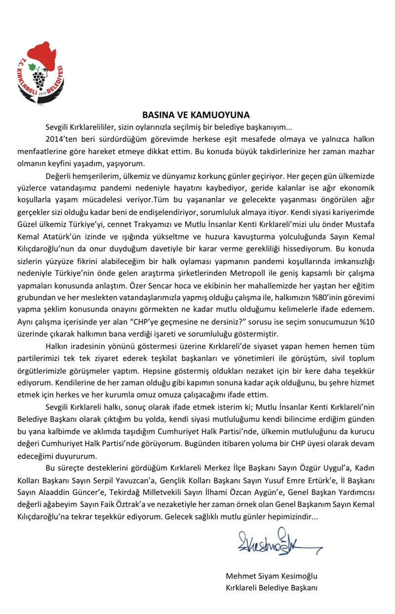 CHP'ye geri dönen Başkan Kesimoğlu'nun ilk resmi ziyareti - Resim : 1