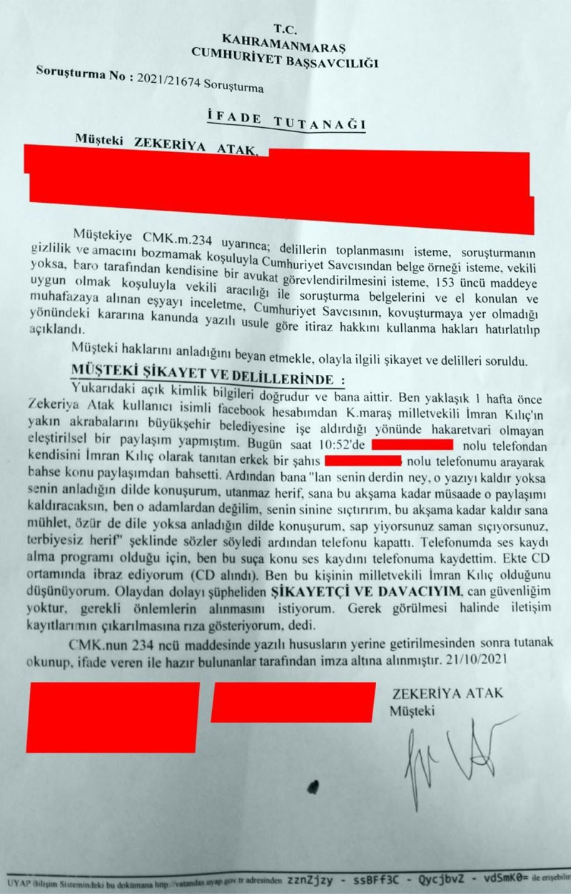 Yakınını belediyeye aldırdığı iddia edilen AKP’li vekilden esnafa küfürlü tehdit - Resim : 1