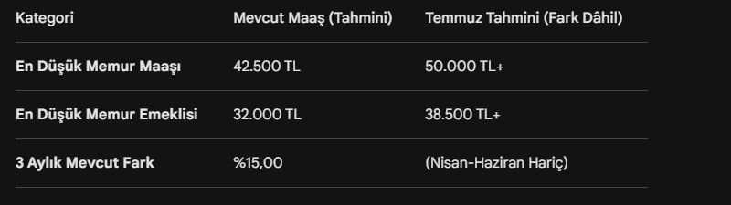 Memur ve Emekli Dikkat: Zam Hesapları Sil Baştan! - Resim : 1