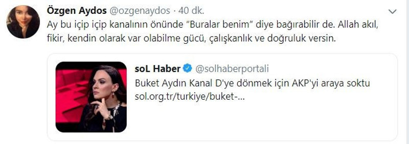Buket Aydın'ın Demirören'den kovulmasına eski CNN Türk çalışanından esprili yorum - Resim : 1
