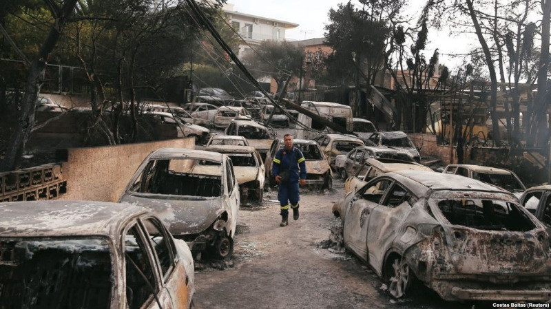 Fotoğraflarla Yunanistan yangını - Resim: 32
