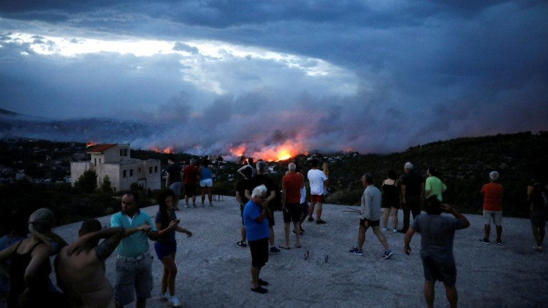 Fotoğraflarla Yunanistan yangını - Resim: 1