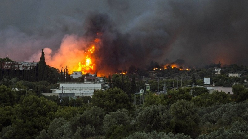 Fotoğraflarla Yunanistan yangını - Resim: 8