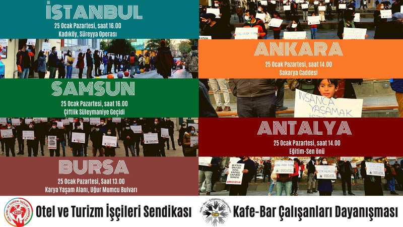 Hizmet sektörü çalışanları beş ilde eylem düzenleyecek - Resim : 1