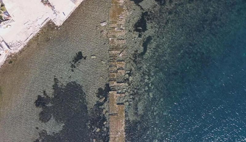 Bodrum'da deniz çekildi, tarihi Kral Yolu ortaya çıktı - Resim: 1