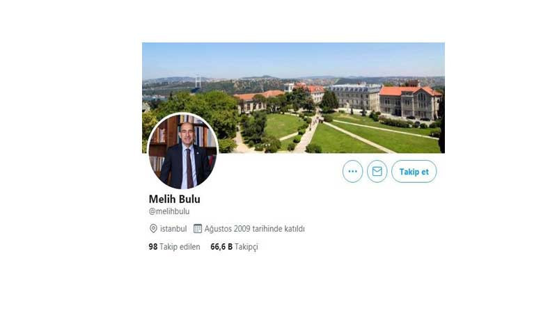 Melih Bulu, profilindeki rektör ifadesini kaldırdı - Resim : 1