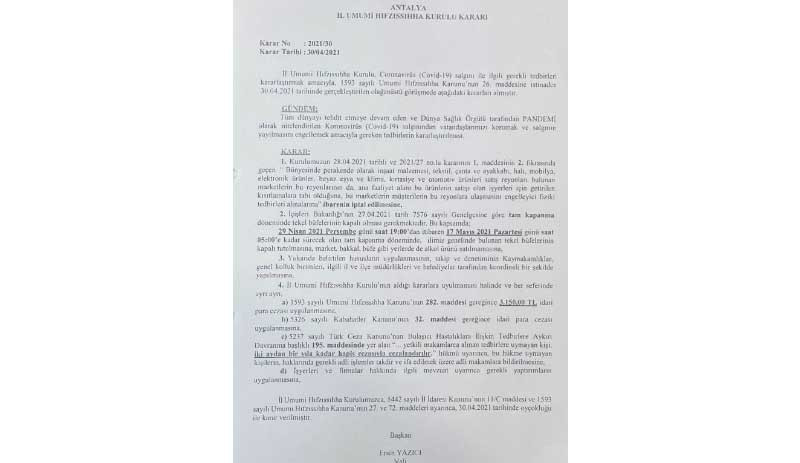 Antalya Büyükşehir Belediye Başkanı Böcek'ten alkol yasağına karşı 'turizm kentiyiz' şerhi - Resim : 1