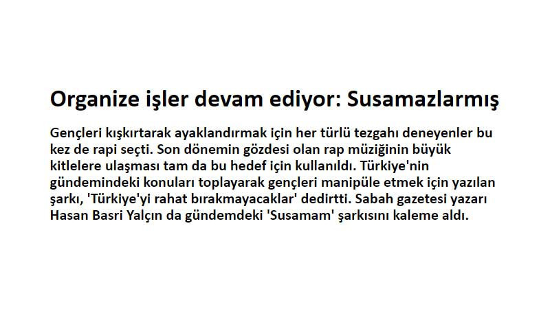 A Haber, Susamam parçasındaki sanatçıları bir yıl sonra yeniden hedef gösterdi - Resim : 2