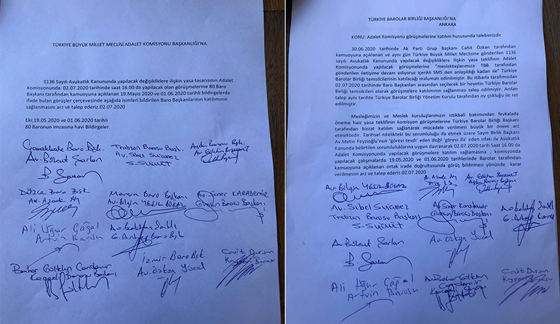 Baro başkanlarından Feyzioğlu’na yanıt: Yazılı başvurularımız reddedildi - Resim : 1