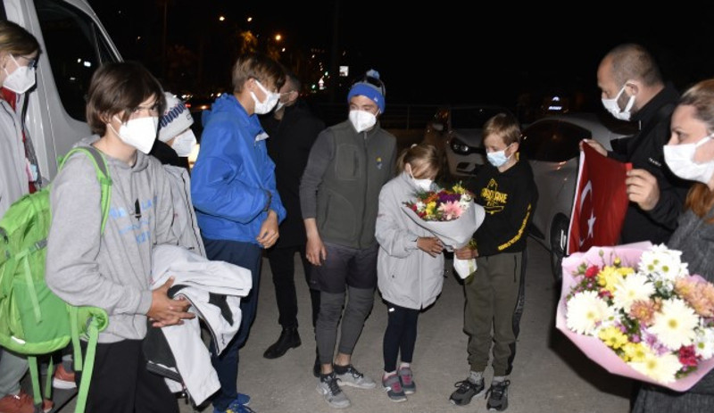 Ülkelerine dönemeyen Ukraynalı sporcular Bodrum'da misafir ediliyor - Resim : 1