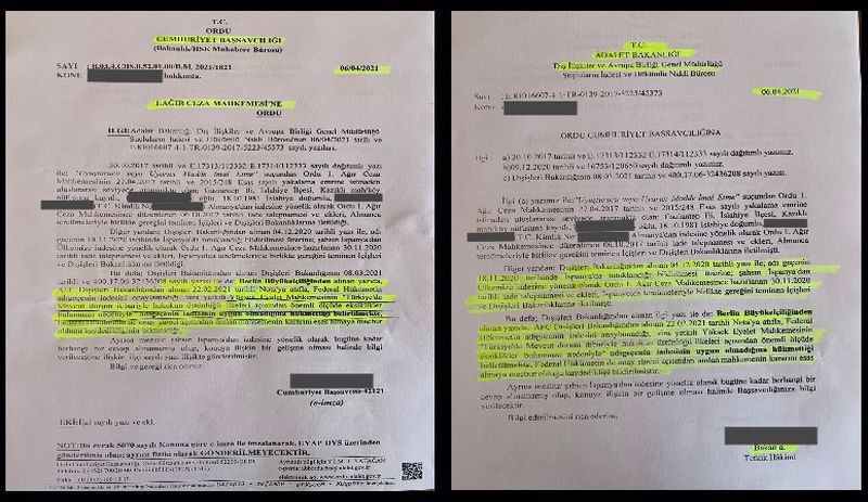 'Almanya 'Türkiye'de hukuk eksik' gerekçesiyle suçlunun iadesini reddetti, Adalet Bakanı da kabul etti' - Resim : 1