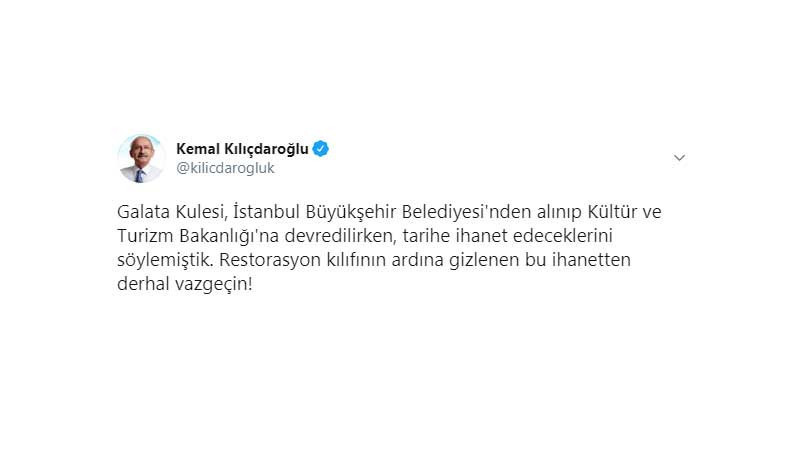 'Galata' tepkisi: Bu ihanetten derhal vazgeçin - Resim : 1