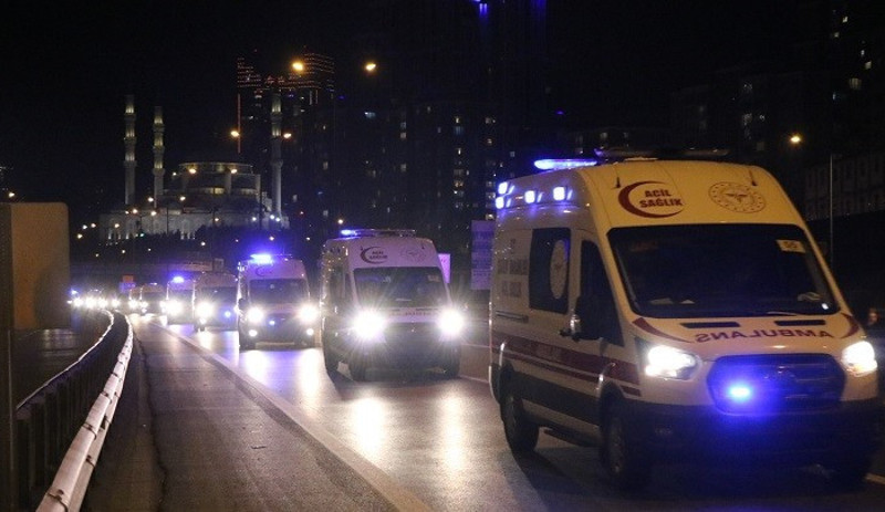 İstanbul'daki ambulans konvoyunun nedeni belli oldu - Resim : 1