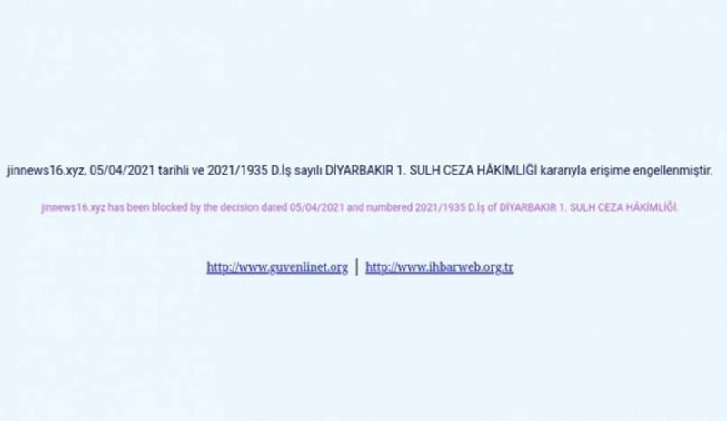 Jin News’in internet sitesine erişim engeli - Resim : 1