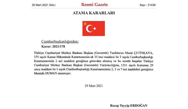 Merkez Bankası Başkan Yardımcısı görevden alındı - Resim : 1