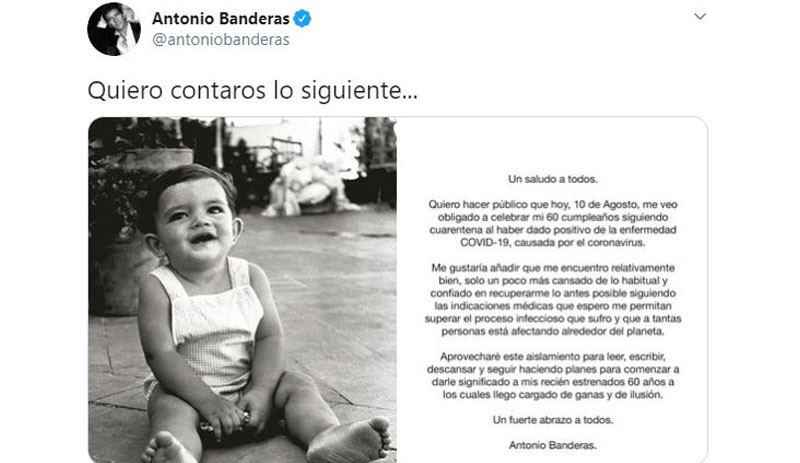 Antonio Banderas Coronavirus'e yakalandı - Resim : 1