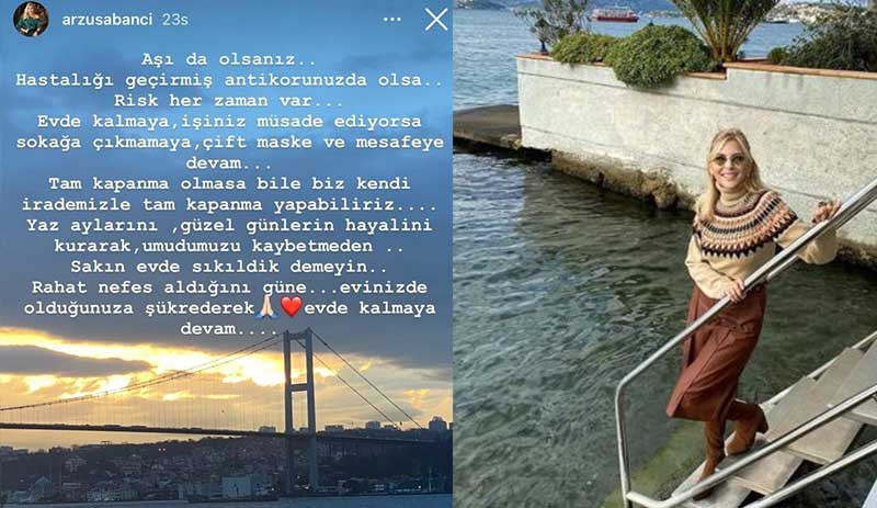 Arzu Sabancı Boğaz manzaralı evinden paylaştı: Sakın evde sıkıldık demeyin - Resim : 1