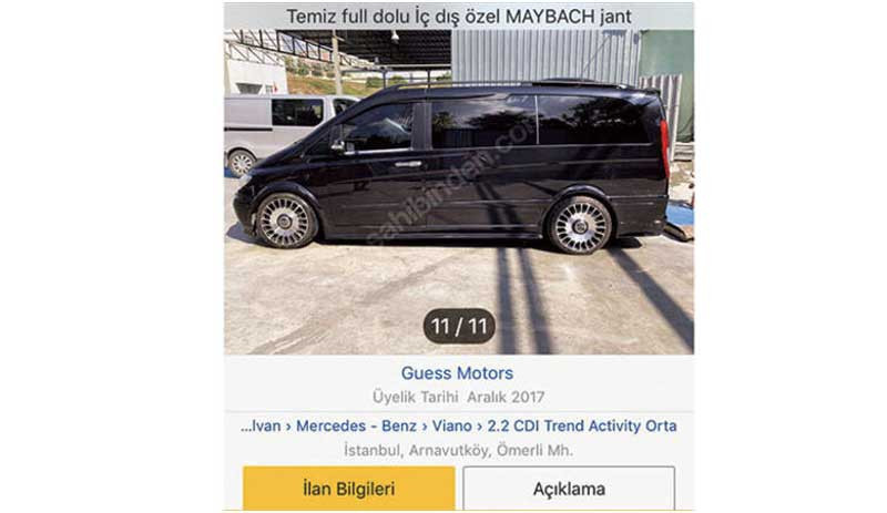 Çakarlı araçla gezip bir kişiyi bıçaklayan Muhammed Enes Uysal, o aracı satışa çıkardı - Resim : 1