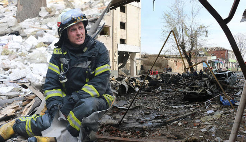 Harkov'da bombardıman: 1 ölü, 18 yaralı - Resim : 1