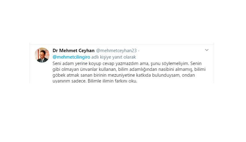 Profesörlerin maske tartışması: Seni adam yerine koyup cevap yazmazdım ama - Resim : 2
